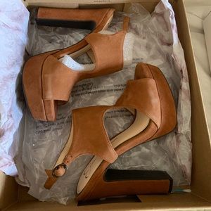 Jessica Simpson Platform Suede Heel